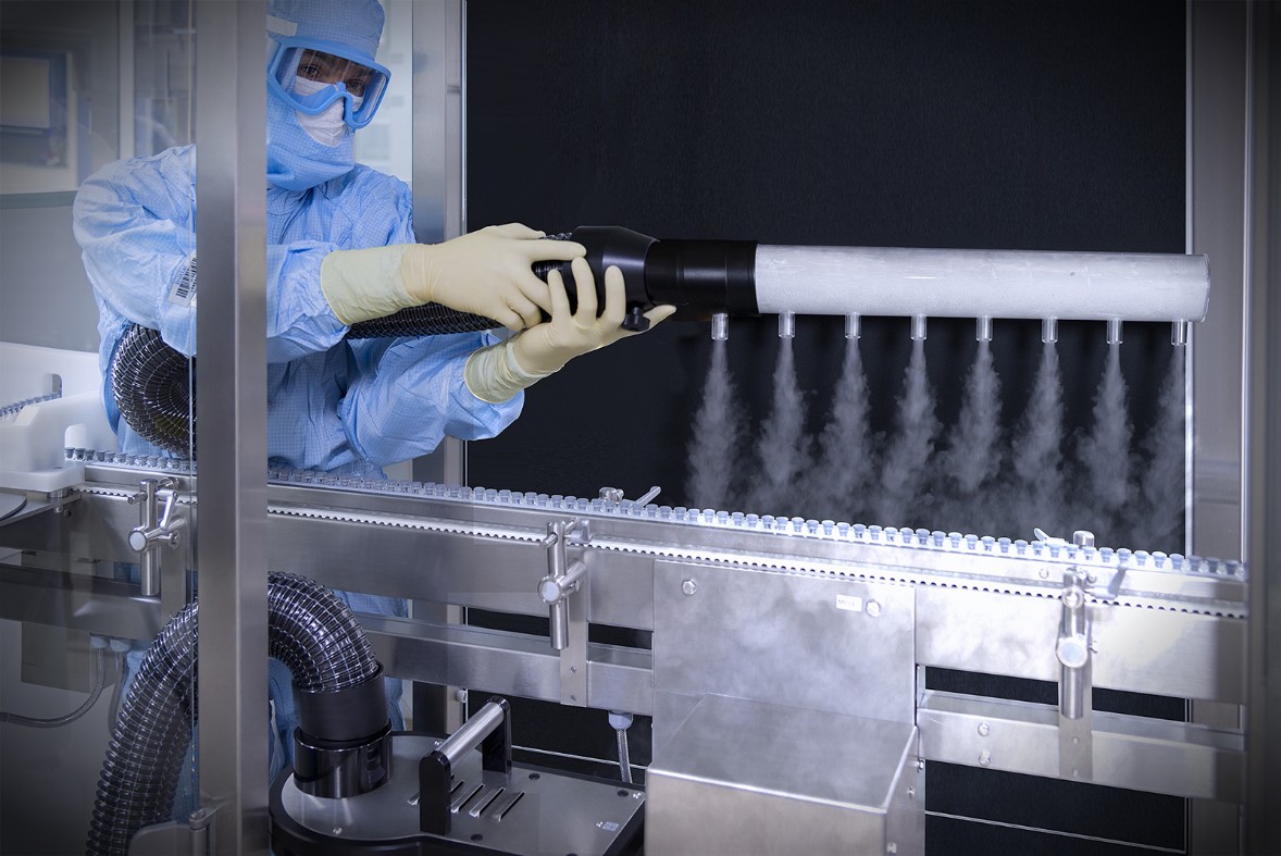 Durchführung einer Airflow Visualization in einer pharmazeutischen Produktionsanlage